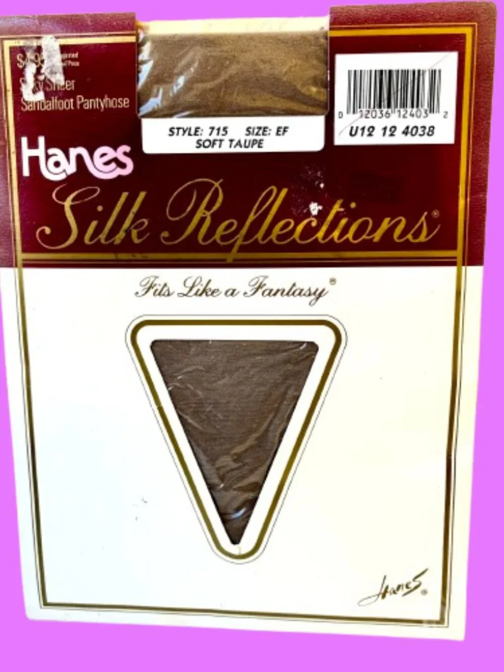 Hanes Pantyhose Silk Reflections Silky Sheer SOFT TAUPE size E- F